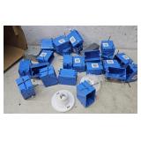 Electrical boxes, lights