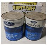 2 Ford hydraulic oil no shipping $donated to