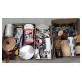 3 boxes retro kitchenware