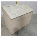 Slant front wood box 31"19"27"