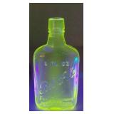 Antique Pre-Prohibition glow Glass Bel-Isle 8 Fl.