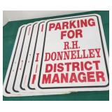 5 metal signs - HEAVY - all the same