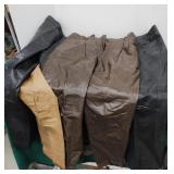 4 pair of leather pants