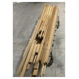 Pile of hardwood flooring