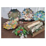 Vintage Christmas - West Germany Cardboard Bowls,