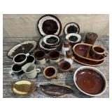 Box lot of dripware pottery - most marked with