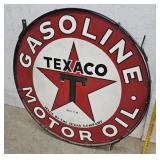 Texaco sign 2 sided one side is redone