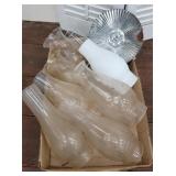 Box oil lamp chimneys and reflector