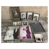Box of framed photos