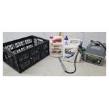 Weed killer, sprayer, tote