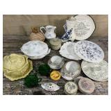 Box lot of ceramics - plates, covered dishes,