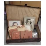 Vintage Suitcase Full Of Owego Report Cards,
