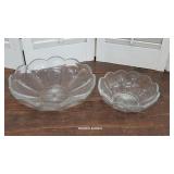 2 signed Heisey bowls