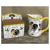 Salt Box & creamer