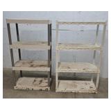 2 plastic shelves needs cleaning