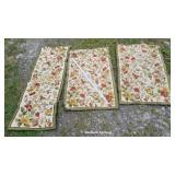 Set 3 Rubber Back Throw Rugs - Smell Nice And