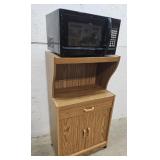 Microwave cart with microwave - Works!!!