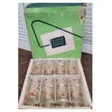 Set 8 beautiful water tumblers - original box