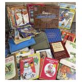 Box lot childrenï¿½s books and puzzles