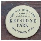 Celluloid keystone Park Sayre PA mirror - amazing