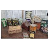 Box Of Nice Old Advertising Tins