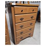 Five drawer dresser 33 x 20 x 48