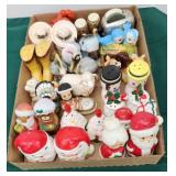 Lot of salt and peppers Santa