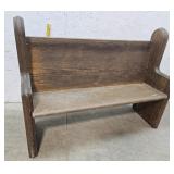 Oak Church pew 52"