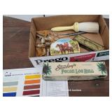 Box advertising tins & taps