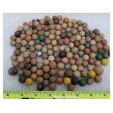 Large lot of clay antique marbles