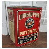 Bureau - Penn Unico motor oil can