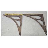 Cast iron shelf brackets