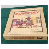 Wooden Monopoly Game New