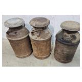 3 milk cans