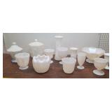 Large Box Of Milk Glass