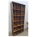 Fruit crate pigeon holes shelf 36"12"78"