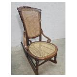 Walnut Cane Seat Rocker