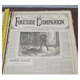 1800s New York Fireside Companion Bound News Paper
