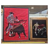 2 Matador Painting on Velvet