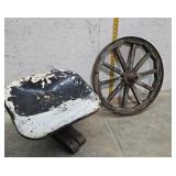 Wheel, tractor seat