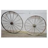 2 wagon wheels