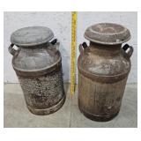 2 milk cans