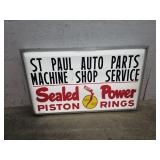 St Paul Auto Parts Lighted Sign 60"36"7"