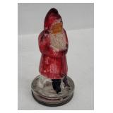 Rare Avor Santa Belsnickel Glass Candy Container
