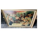 41x32 Nice framed vintage picture