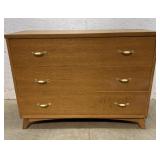 MCM 3 drawer tri-bond Dresser 46x19x34