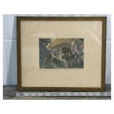 Wallace Nutting Hollyhock Cottage