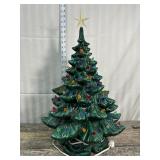 Vintage ceramic Christmas tree - some damage on