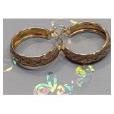 Pr 14k gold earrings