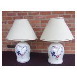 California Ceramic Designers Stoneware Lamps w/